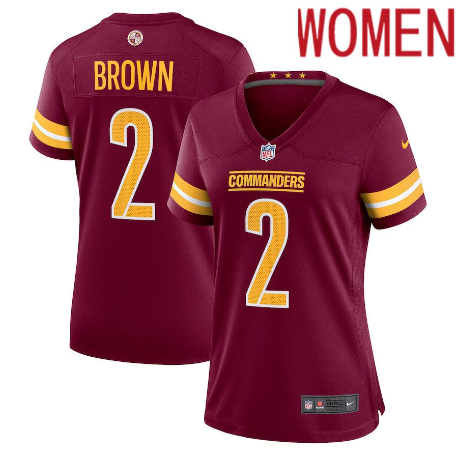 Women Washington Commanders #2 Dyami Brown Nike Burgundy Player Game NFL Jersey